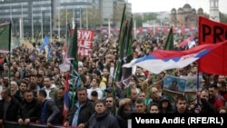 Zajednički protest i šetnja od Vlade do Palate Srbije
