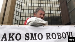 Sa jednog od radničkih protesta u Zenici