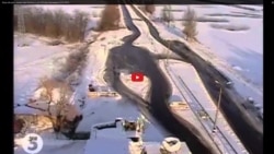 Скриншот видео обстрела блокпоста