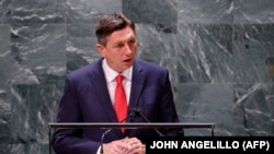 Bivši predsednik Slovenije Borut Pahor, septembar 2021. u New Yorku