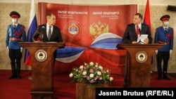 Ministar vanjskih poslova Ruske Federacije Sergej Lavrov i predsjedavajući Predsjedništva Bosne i Hercegovine Milorad Dodik u Istočnom Sarajevu 14. decembra