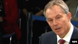 Тоні Блер дає свідчення Комісії з розслідування обставин участі Британії у війні в Іраку