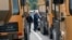 KOSOVO -- Local Serbs stand beside a road blocking the road leading to the northern Kosovo border crossing of Jarinje, September 21, 2021
