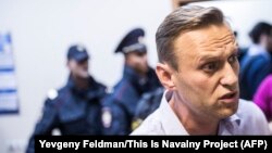 Олексій Навальний на суді в Москві, 2 жовтня 2017 року