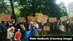 Protesti podržavatelja LGBTIQ populacije u Sarajevu, maj, 2017.