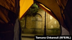 ხედი მაია მათიაშვილის კარვიდან