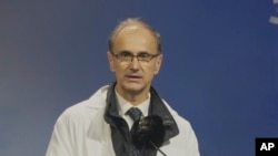 Đuro Macut na mitingu u Jagodini, Srbija, 24. januara 2025.