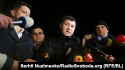 Роман Насіров після виходу з СІЗО в Києві, 16 березня 2017 року