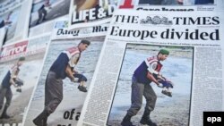 Naslovne fotografije britanskih dnevnih listova