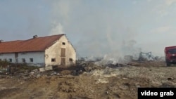 Požar u Trubarevu, blizu Skoplja