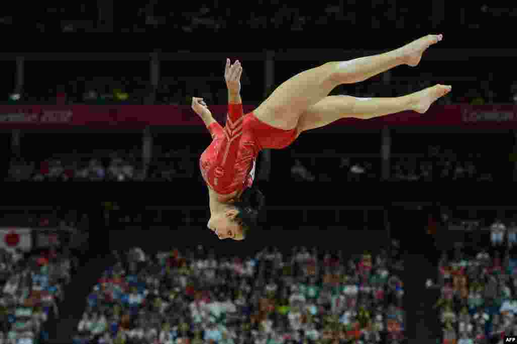 Američka gimnastičarka Alexandra Raisman na Olimpijskim igrama, London 2012. Foto: AFP / Emmanuel Dunand