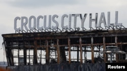 Сгоревшее здание Крокус Сити Холла, 26 марта 2024 года