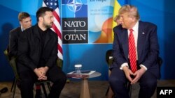 Președintele american Donald Trump și președintele ucrainean Volodimir Zelenski s-au întâlnit în marja summitului NATO de la Haga, în iunie 2025.