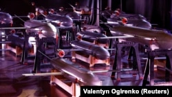 Украинские дроны "Пекло" на выставке ко Дню ВСУ, Киев, 6 декабря 2024 года