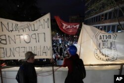 Sa blokade RTS-a u Beogradu, 17. april 2025.