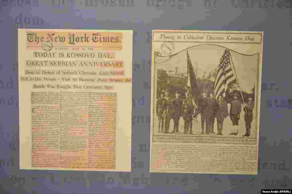 Novinski isečak iz Njujork Tajmsa o obeležavanju Kosovskog dana 