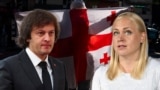 GEORGIA -- Irakli Kobakhidze and Elina Valtonen collage