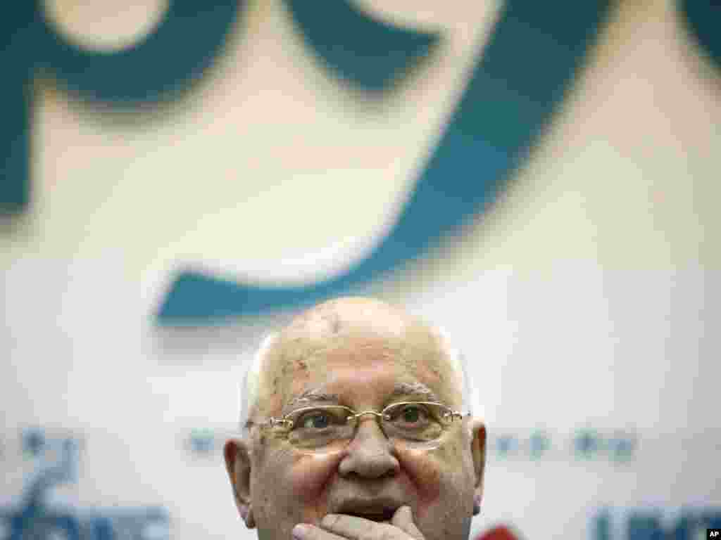 Rusija - Bivši sovjetski predsjednik Mihail Gorbačev na konferenciji za novinare povodom obilježavanja kolapsa SSSR-a, 17.08.2011. Foto: AP / Alexander Zemlianichenko 