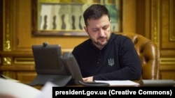 Президент Украины Владимир Зеленский. Снимок сделан в Киеве 27 ноября 2024