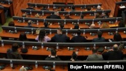 Poslanici u sali za zasjedanje Skupštine Kosova. Fotografija iz arhive.