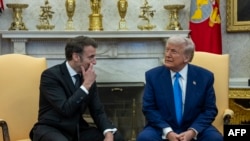 მაკრონის თქმით, იმედი აქვს და დარწმუნებულია, რომ პუტინის ცინიზმზე დონალდ ტრამპს რეაგირება ექნება.