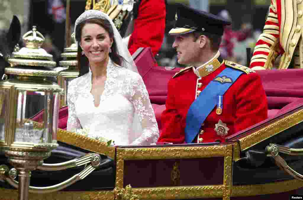 Velika Britanija - Princ William i Caterine Middleton vjenčali su se u Westminster katedrali pred oko 2.000 zvanica, London, 29.04.2011. Foto: Reuters / Warren Allott