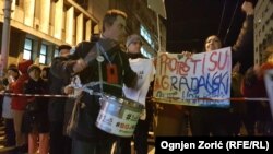 Godišnjica antivladinih protesta "Jedan od pet miliona" u Beogradu, 30.11.2019.