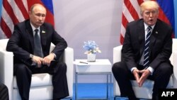 ვლადიმირ პუტინი და დონალდ ტრამპი, 2017 წლის 7 ივლისი