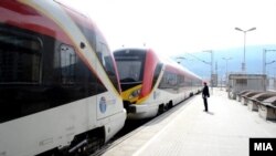 Vozovi na jednoj od makedonskih železničkih stanica