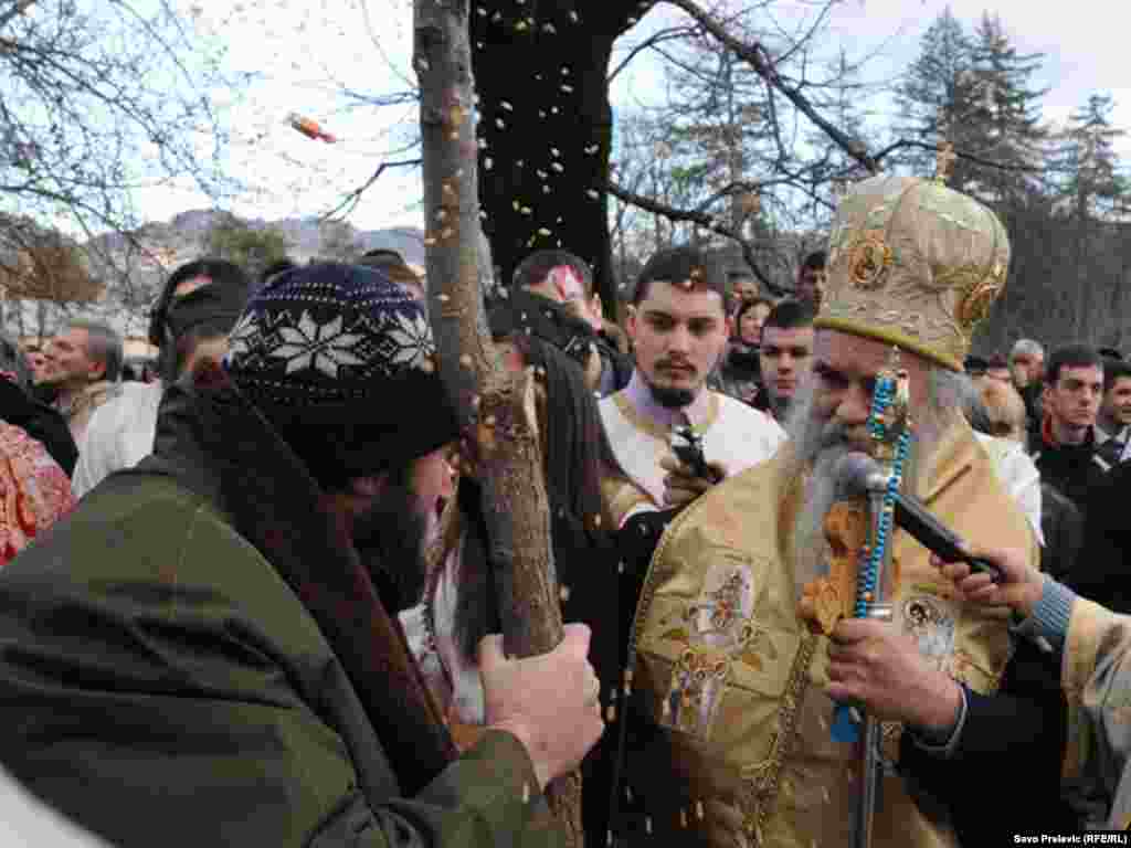 Mitropolit crnogorsko-primorski Amfilohije na Cetinju, 06.01.2011. Foto: Savo Prelević