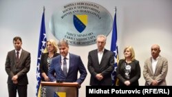 Press konfrencija u Sarajevu nakon postognutog dogovora 17. avgust 2016.