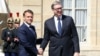 Predsednici Francuske i Srbije, Emanuel Makron i Aleksandar Vučić, Pariz, 9. april 2025.