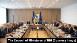 Predsjedavajuća Vijeća ministara Bosne i Hercegovine Borjana Krišto sa šefovima ovim agencija.
