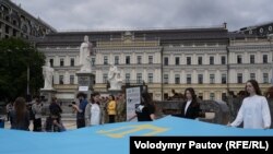 День крымскотатарского флага. Киев, 26 июня 2025 года