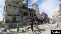 Последствия обстрелов в секторе Газа