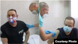 Aleksandar Vulin i Ivica Dačić u trenutku primanja vakcine, Beograd (6. januar)