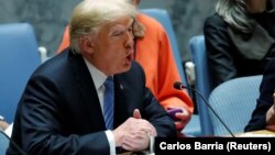 Donald Trump na sjednici Vijeća sigurnosti UN-a u New Yorku, 26. septembar